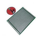 Placa Perforada Pcb 7x9cm Fr4 Fibra Vidrio Doble Faz