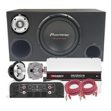 Caixa Trio Pioneer Champions Jbl St400 D250x Taramps 1200w