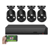 Sistema De Cámara De Seguridad Cctv Full Hd De 4 Mp, Cámaras