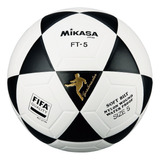 Pelota De Fútbol Mikasa Ft-5 Nº 5 Color Blanco/negro