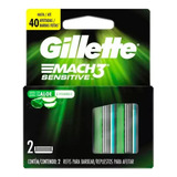 Repuestos Para Afeitar Gillette Mach3 Sensitive 2 U