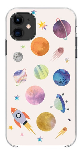 Carcasa Celular iPhone 11 Pro Planetas De Colores