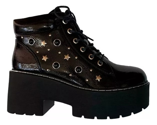 Botines De Charol Con Tachas De Estrellas 2021 Envio Gratis