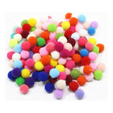 Pompones Mini De Fieltro Multicolor 0,5mm Por 100 Unidades