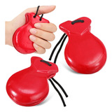 2 Pair Spanish Castanets Flamenco Castanets With String