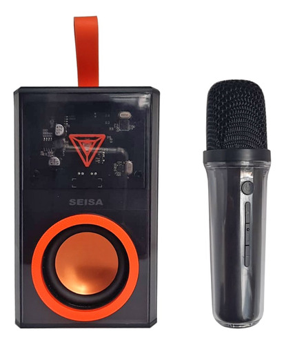 Set Karaoke Portatil Microfono + Parlante Inalambrico Sq-k3