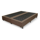 Base Box Queen 158x198x25cm Linho Prorelax Marrom Hcwt