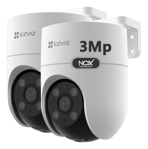 Combo X 2 Camara De Seguridad Wifi Ezviz H8c 3mp 2k Color