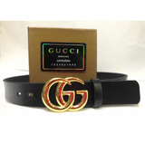 Cinturón Gucci Color Orocorrea Negra Tallas 32 A La 42