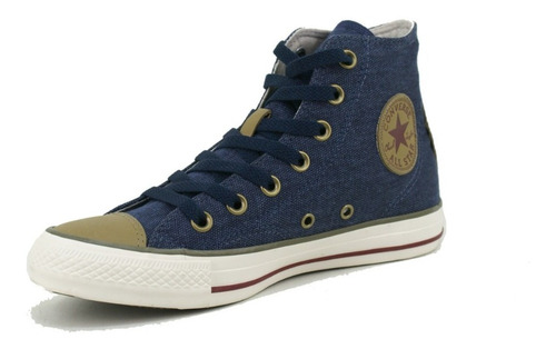 Zapatillas Converse All Star Hi Lino Azul 35-45 Original