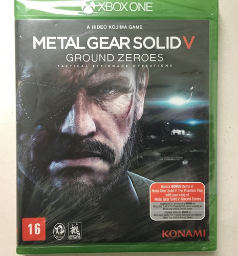 Jogo Metal Gear Solid V: Ground Zeroes Xbox One Lacrado Novo