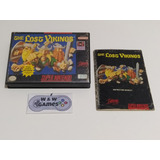  Lost Vikings - ( Caixa Original Recortada E Manual ) Snes