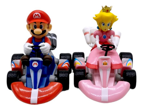 Mario Bros Kart Car Coches Carros Niños Colección X2