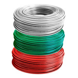 Pack 3 Rollos Cables Thhn 14 Awg 100mts Certificado Sec