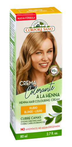 Cs Crema Colorante A La Henna Rubio-corpore Sano