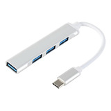 Adaptador Hub Usb-c 3.1 Tipo C  Usb 3.0 4 En 1 Multipuerto