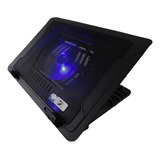 Ventilador Metalico Base Enfriadora Laptop 18-9608 Mitzu Color Negro
