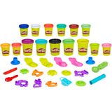 Set De Masas Play-doh Montaña De Colores 20 Pzas 