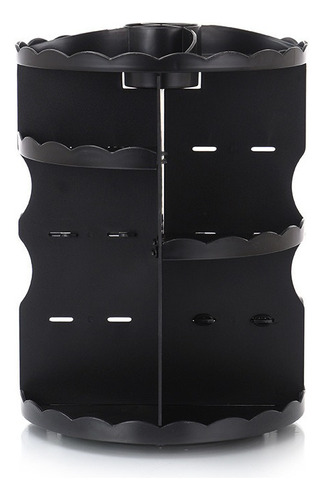 Caja Organizadora Giratoria Para Guardar Cosméticos, Negra