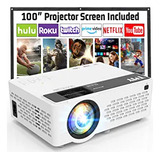 Mini Proyector Led Tmy, 7500l, 1080p Fhd Hdmi, Con Pantalla