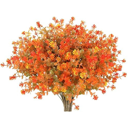 10 Piezas De Flores Falsas De Otoño Artificiales Decor...