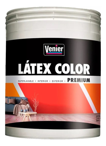 Pintura Látex Premium Ext / Int Colores Mate Venier 1.25 Kg