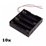 10x Case Suporte Para Bateria 18650 Para 4 Baterias 14,8v