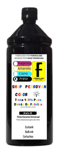 1 Litro Tinta Compativel Hp 664 122 662 2676 2675 667 2774