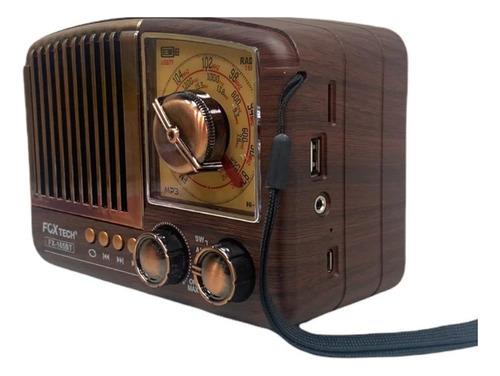 Radio 3 Bandas Bluetooth Retro Vintage Usb 