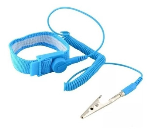 Pulsera Antiestatica Con Correa Ajustable Caiman Azul T1943