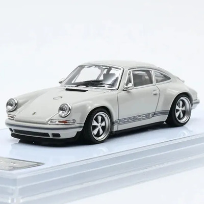 Auto A Escala 1/64 Porsche Singer Coupe Gris, Posicozimmgr Gris