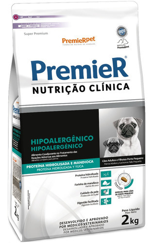 Premier Nutrición Clínica Perros Pequeños Hipoalergénico 2kg