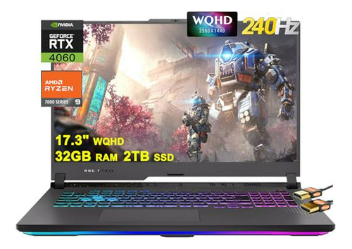 Laptop Gaming Asus Rog Strix G17 G713 17.3  Wqhd 240hz Ryzen