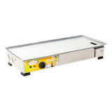 Chapa De Lanche Eletrica 220v Inox 70x30 Profissional 