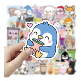 Pegatinas De Graffiti De Animales De Té Y Leche Kawaii Para