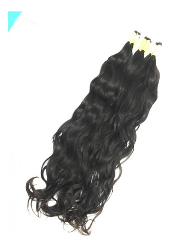 Cabelo Humano Liso Ondulado Virgem 50cm Com 250 Gramas