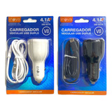 15 Carregador Automotivo Usb 2.1a 2+usb Atacado