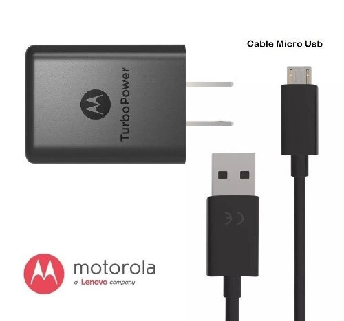 Cargador Motorola Spn5970a De Pared Con Cable Carga Turbo