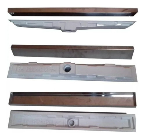 Ralo Oculto 06x50 Invisível Seca Piso Linear Inox Sifonado