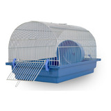 Gaiola Hamster N209 Pequena Zincada Prata Cor Azul