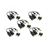 5 Pares Video Balun Camera Cftv + 5 P4 M + 5 P4 F Kb520