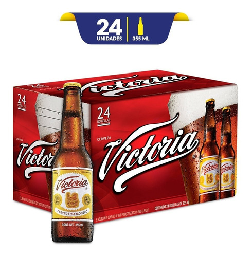 Cerveza Oscura Victoria 24 Botellas De 355ml 