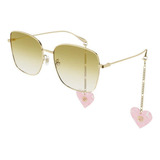 Gucci Gg1030sk 004 Square Shape Cafe Dorado