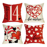 Fundas De Almohada Decorativas De 45x45 Cm Diseño De Gnomo D