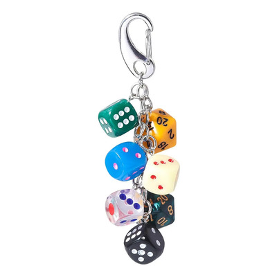 Llavero Dado Charm Colgante Dados Para Mochila Para Bolsos J