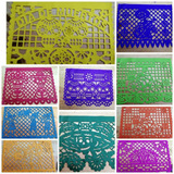 20 Pz Papel Picado Mantel Día Muertos Altar Decoración 