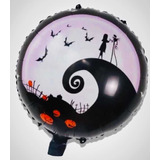 10 Globos Metálicos Extraño Mundo De Jack  Halloween Fiesta