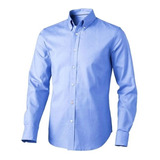 Camisa Oxford Azul Para Hombre De Trabajo 