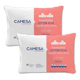 Kit 2 Travesseiros Cotton Plus Extra Firme 180 Fios Camesa