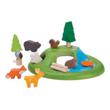 Juguete Set Bosque Con Animales - Plantoys